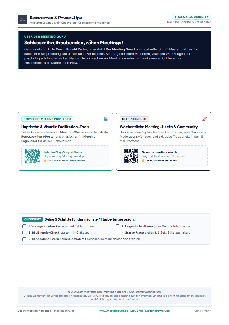 Seite 4: 1-Page Dokumentations-Bogen