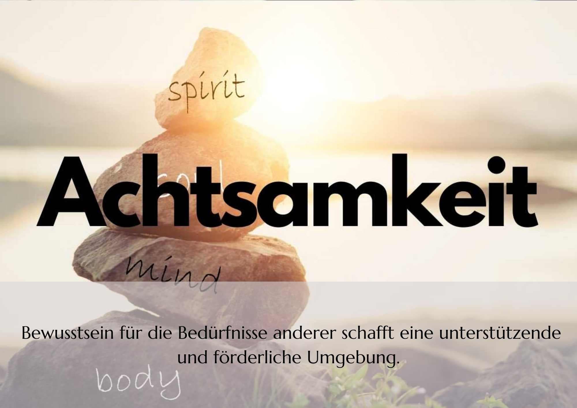 Wertekarten - Achtsamkeit