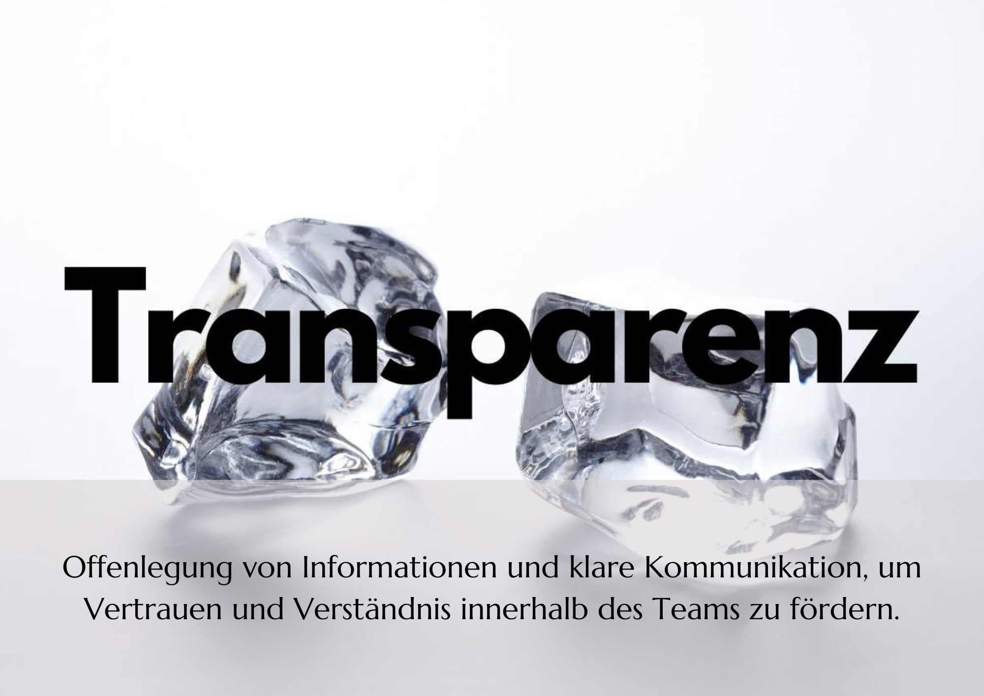 Wertekarten - Transparenz