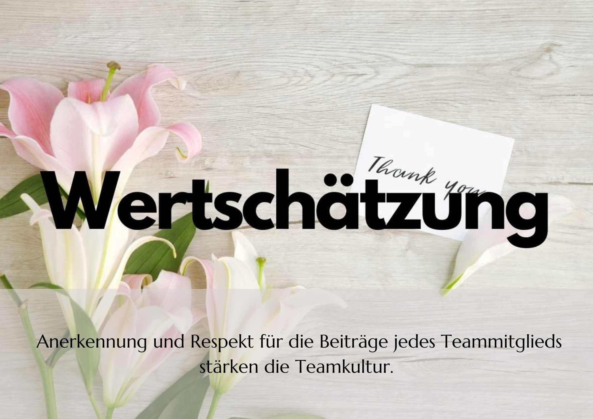 Wertekarten - Wertschätzung