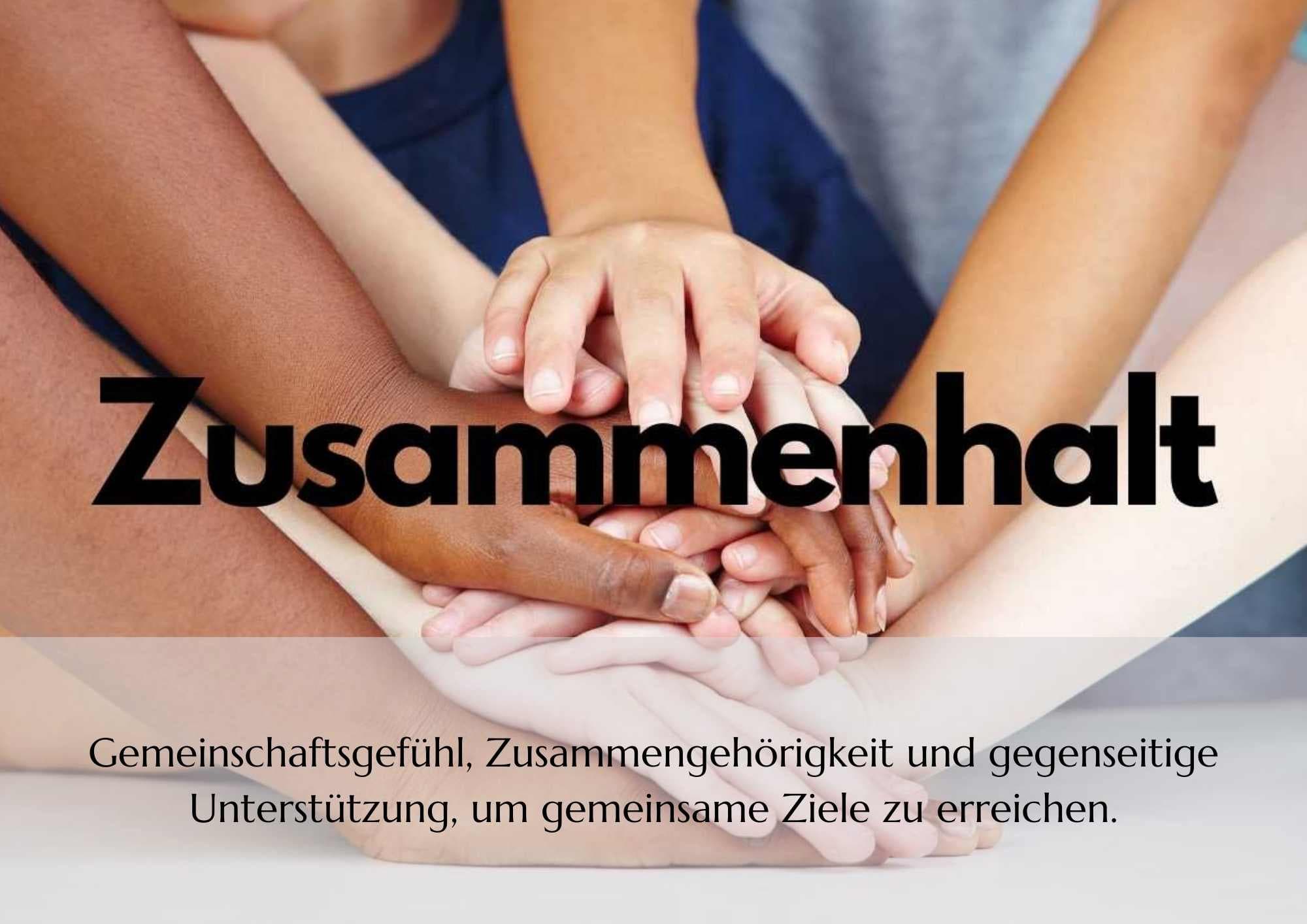 Wertekarten - Zusammenhalt