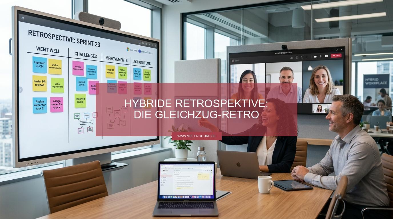 Hybride Retrospektive moderieren: So kommen Remote-Teilnehmende nicht zu spät zu Wort