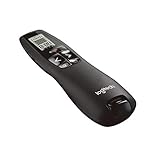 Logitech R700 Presenter, Kabellose 2.4 GHz Verbindung via USB-Empfänger, 30m Reichweite, Roter...