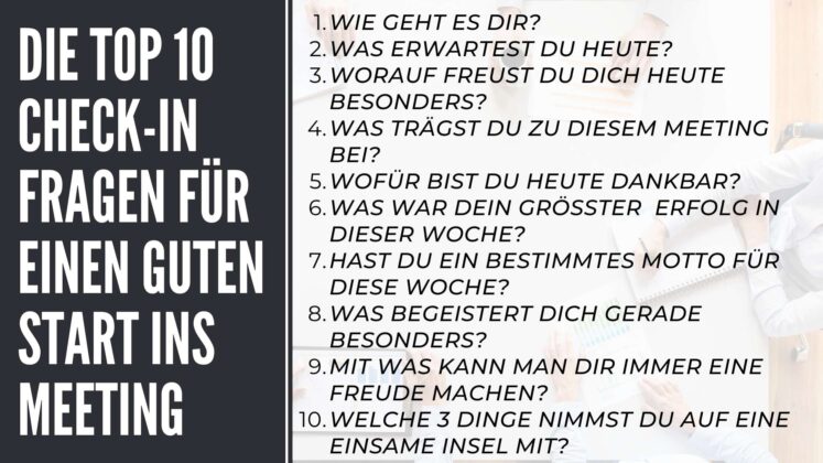 Mittels Check-In Meetings fokussiert beginnen - Der Meeting Guru