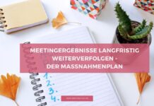 Meetings mittels Maßnahmenplan langfristig nachhalten